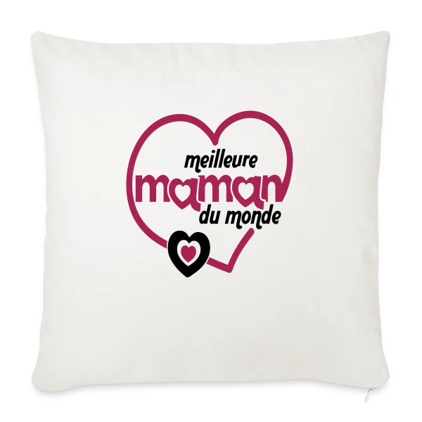 La Meilleure Maman du Monde sur Housse de coussin décorative 45 x 45 cm