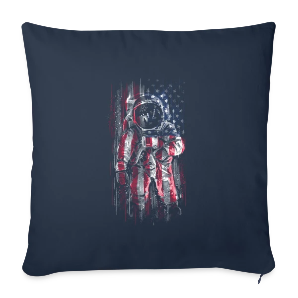 Drapeau Spatial sur Housse de coussin décorative 45 x 45 cm