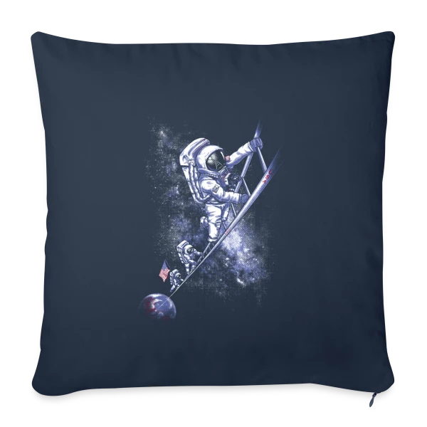 Juillet 69 : Mission Déglinguée sur Housse de coussin décorative 45 x 45 cm