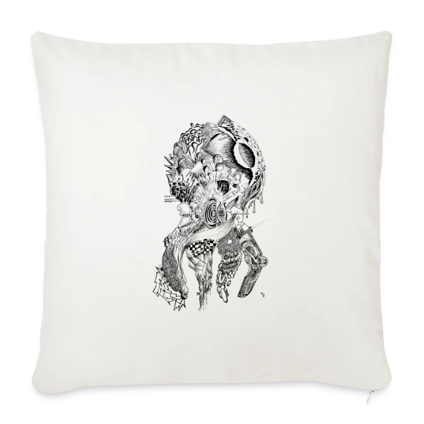 Dessine-moi un Poulpe ! sur Housse de coussin décorative 45 x 45 cm