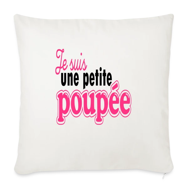 Ma Petite Poupée sur Housse de coussin décorative 45 x 45 cm