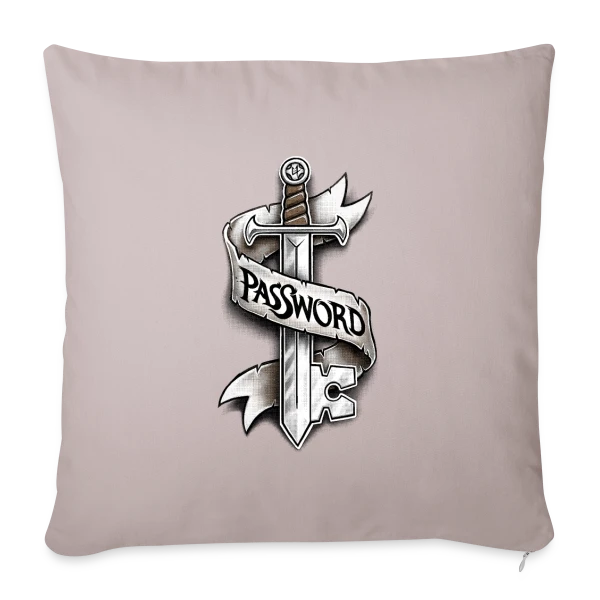 Cyber-Épée Secrète sur Housse de coussin décorative 45 x 45 cm