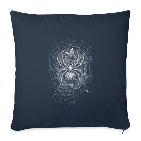 Toile d'Araignée Mystérieuse sur Housse de coussin décorative 45 x 45 cm
