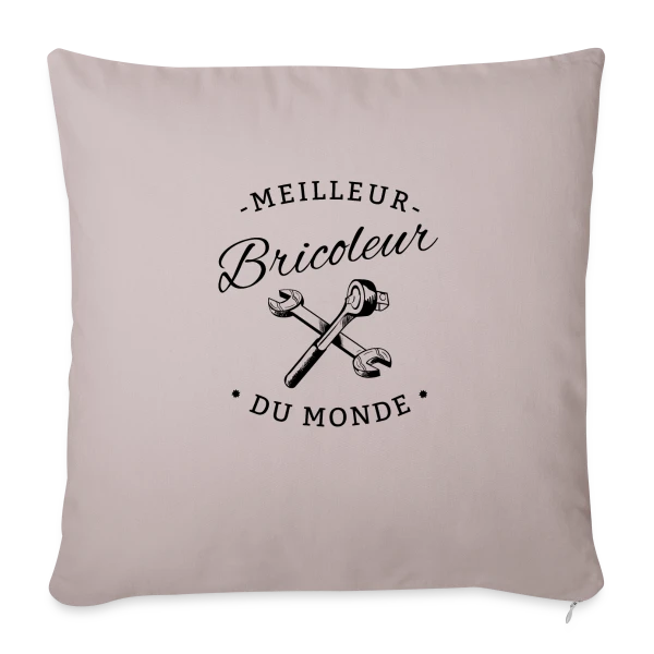 Le Meilleur Bricoleur du Monde sur Housse de coussin décorative 45 x 45 cm