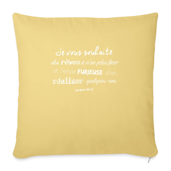 Douce Nuit, Beaux Rêves sur Housse de coussin décorative 45 x 45 cm