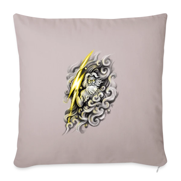 Zeus, Maître du Tonnerre sur Housse de coussin décorative 45 x 45 cm