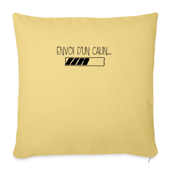 Câlin Virtuel à Envoyer sur Housse de coussin décorative 45 x 45 cm