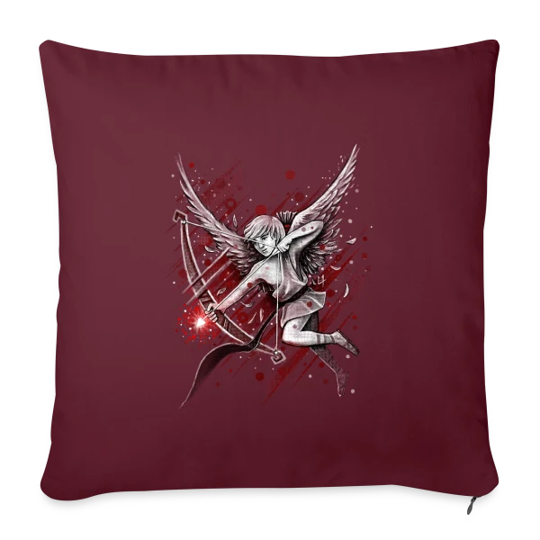 Cupidon, la Flèche d'Amour sur Housse de coussin décorative 45 x 45 cm