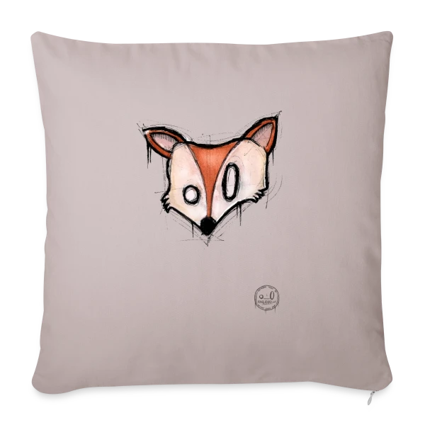 Renard Stylisé K-nimals sur Housse de coussin décorative 45 x 45 cm