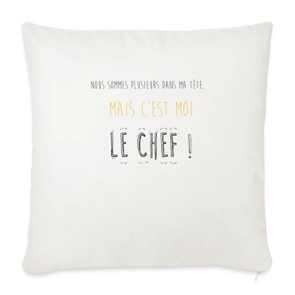 Le Chef dans Ma Tête sur Housse de coussin décorative 45 x 45 cm