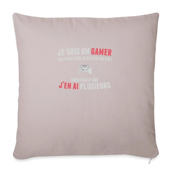 Gamer : Des Vies à Volonté sur Housse de coussin décorative 45 x 45 cm