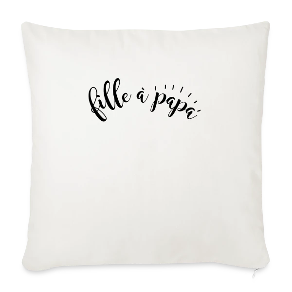 Fille à Papa Adorée sur Housse de coussin décorative 45 x 45 cm