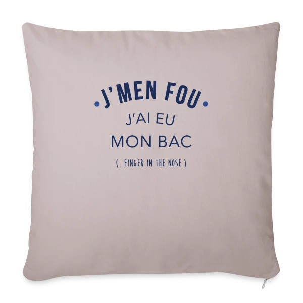 Diplômé du Bac : Mission Accomplie ! sur Housse de coussin décorative 45 x 45 cm