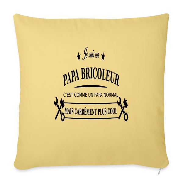 Papa Bricoleur Expert sur Housse de coussin décorative 45 x 45 cm