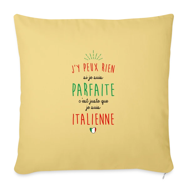 Fierté Italienne sur Housse de coussin décorative 45 x 45 cm