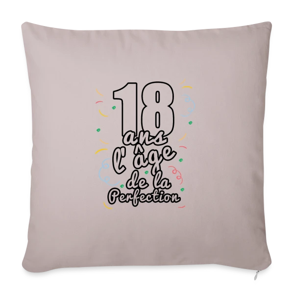 18 Ans : Ma Majorité Stylée sur Housse de coussin décorative 45 x 45 cm
