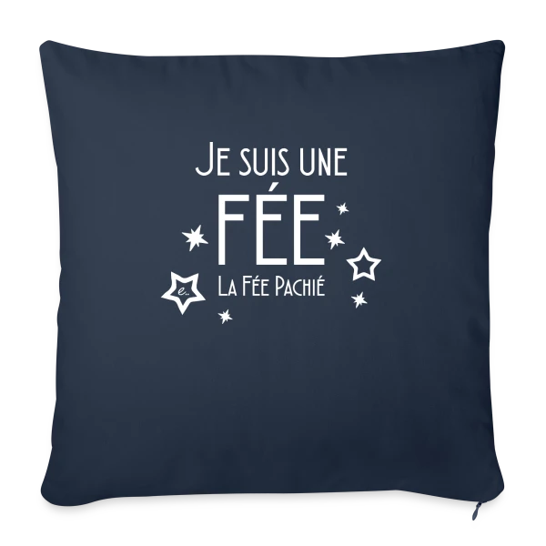 "Je Suis Une Fée" - Magie et Poésie Enchantée sur Housse de coussin décorative 45 x 45 cm