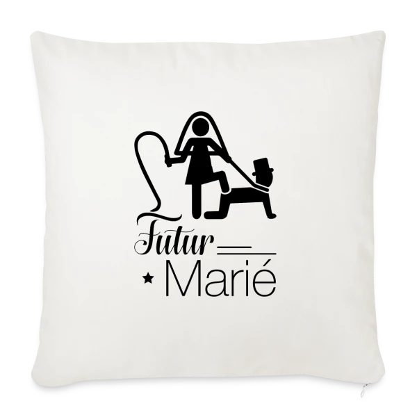 "Futur Marié" : Prêt pour le Grand Jour sur Housse de coussin décorative 45 x 45 cm