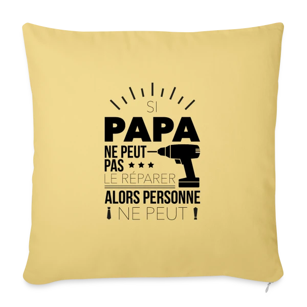 Si je peux pas... je peux pas ! sur Housse de coussin décorative 45 x 45 cm