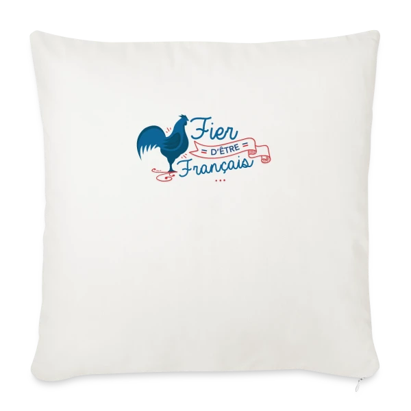 Fierté Française : Élégance et Patrie sur Housse de coussin décorative 45 x 45 cm