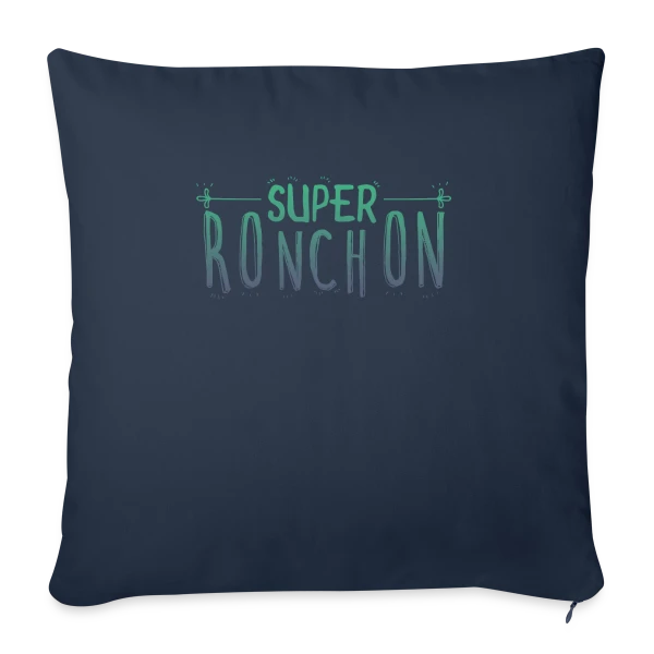Le Super Ronchon Vert sur Housse de coussin décorative 45 x 45 cm