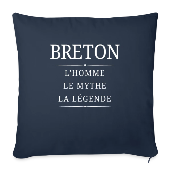Breton Légende sur Housse de coussin décorative 45 x 45 cm