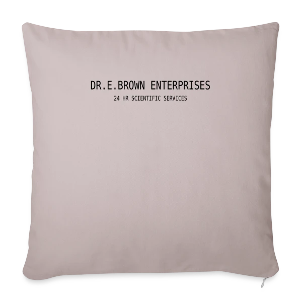 Dr. Brown : Architecte du Temps sur Housse de coussin décorative 45 x 45 cm
