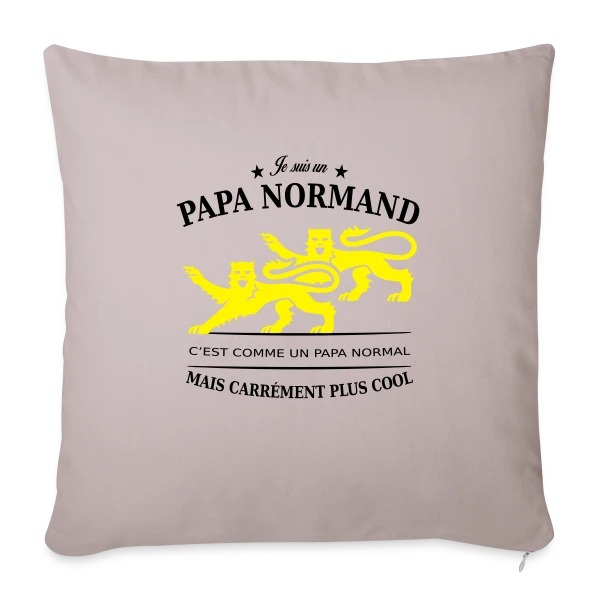 Papa Normand au Guépard Doré sur Housse de coussin décorative 45 x 45 cm