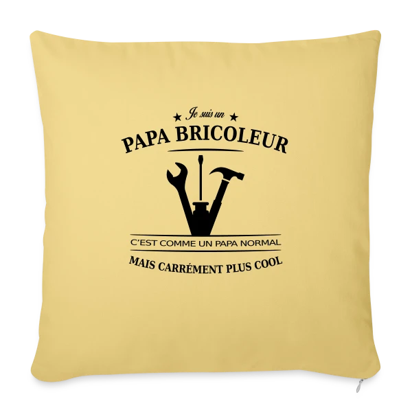 Papa Bricoleur: Le Roi du Bricolage sur Housse de coussin décorative 45 x 45 cm