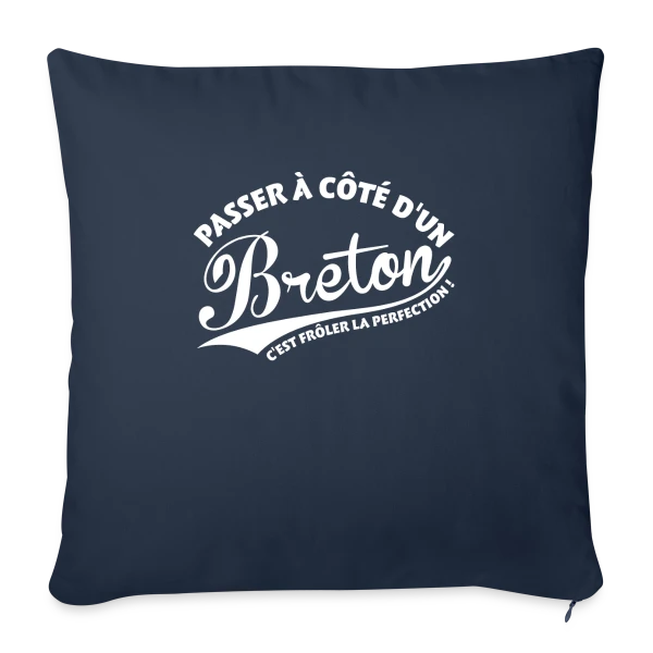 Perfection Bretonne sur Housse de coussin décorative 45 x 45 cm