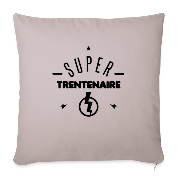 Super Trentenaire : L'Âge d'Or avec Humour sur Housse de coussin décorative 45 x 45 cm