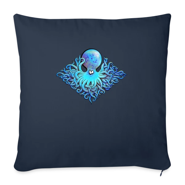 Poulpe 51 Tentacules sur Housse de coussin décorative 45 x 45 cm