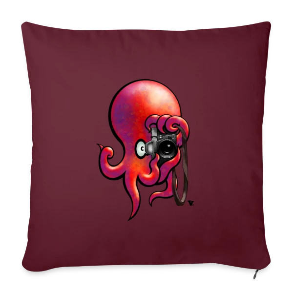 Poulparazzi - Le paparazzi des fonds marins sur Housse de coussin décorative 45 x 45 cm