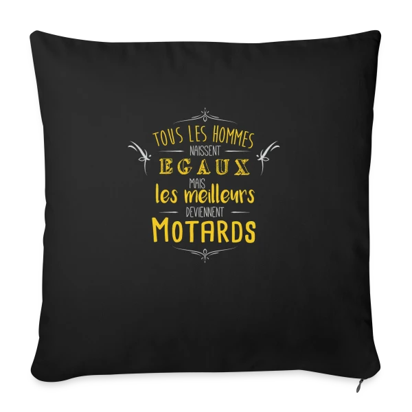 Seuls les Meilleurs Deviennent Motards sur Housse de coussin décorative 45 x 45 cm
