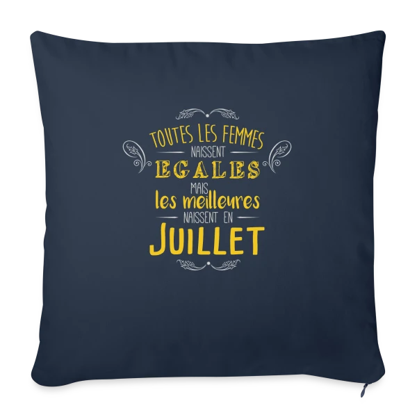 Reine de Juillet : Les Légendes Naissent en Été sur Housse de coussin décorative 45 x 45 cm