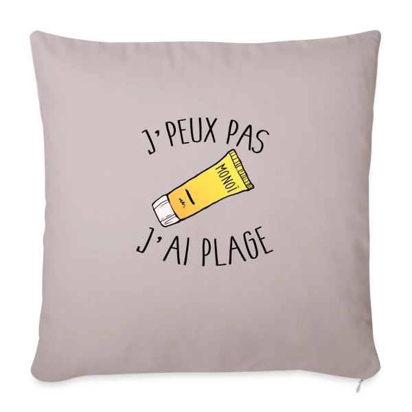 J'peux Pas J'ai Plage sur Housse de coussin décorative 45 x 45 cm