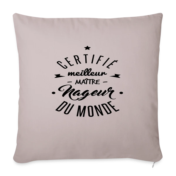 Le Meilleur Maître-Nageur sur Housse de coussin décorative 45 x 45 cm