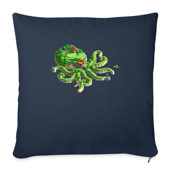 OctoCraft - L'île aux pieuvres sur Housse de coussin décorative 45 x 45 cm
