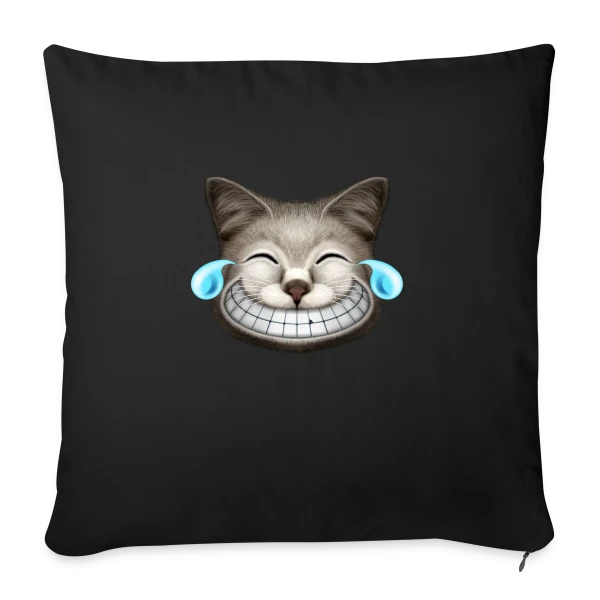 Chat Hilarant Explosion Rires sur Housse de coussin décorative 45 x 45 cm