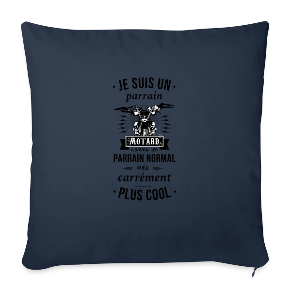 Parrain Motard : Le Meilleur des Parrains sur Housse de coussin décorative 45 x 45 cm