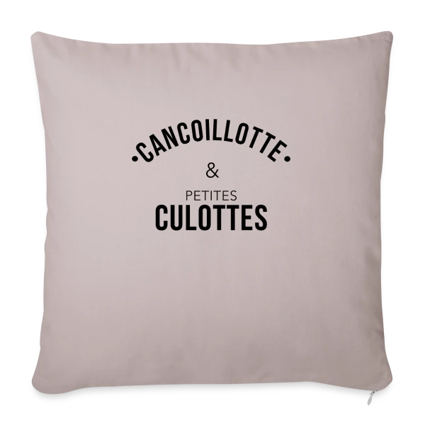 Humour Franc-Comtois : Cancoillotte & les Petites sur Housse de coussin décorative 45 x 45 cm
