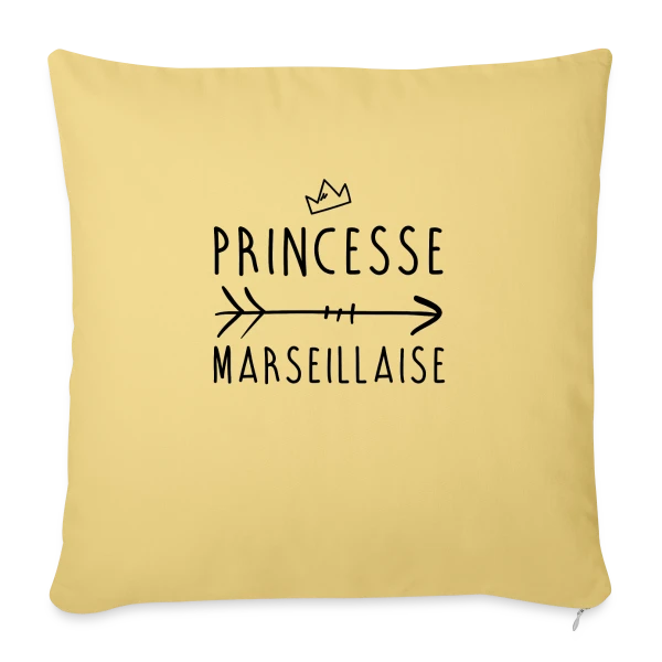 Princesse Marseillaise sur Housse de coussin décorative 45 x 45 cm