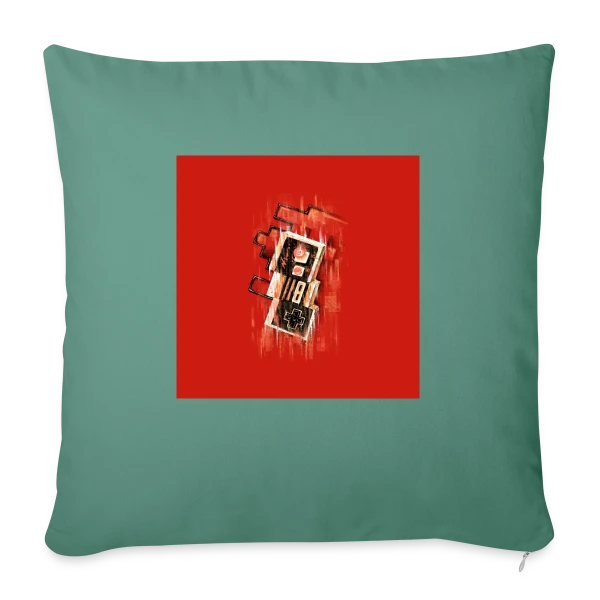 Vibration NES Rouge Rétro sur Housse de coussin décorative 45 x 45 cm