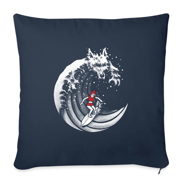 Le Chaperon Rouge Surfeur sur Housse de coussin décorative 45 x 45 cm