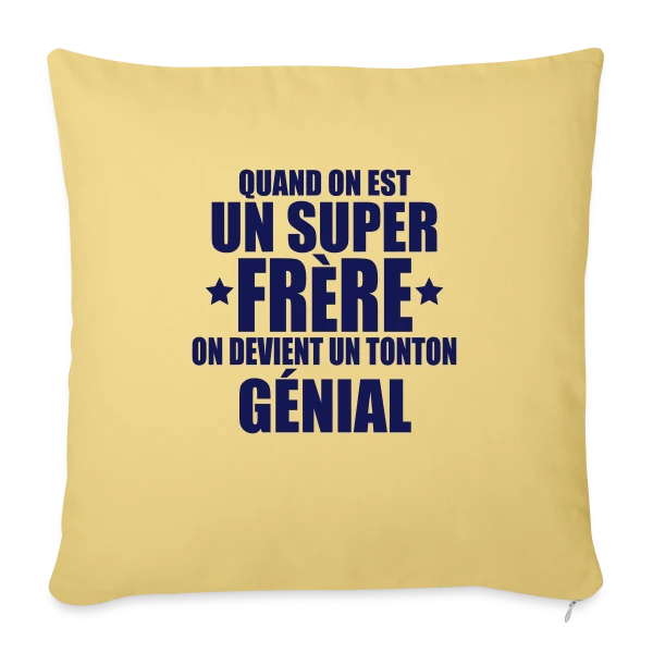 On Devient un Tonton Génial sur Housse de coussin décorative 45 x 45 cm