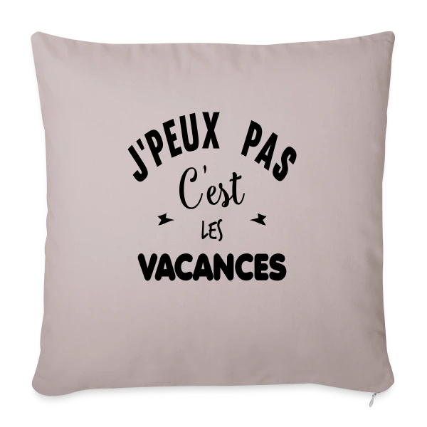 C'est les Vacances ! sur Housse de coussin décorative 45 x 45 cm