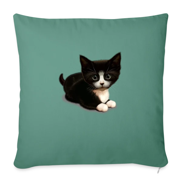 Chat Mignon : Personnalisable sur Housse de coussin décorative 45 x 45 cm