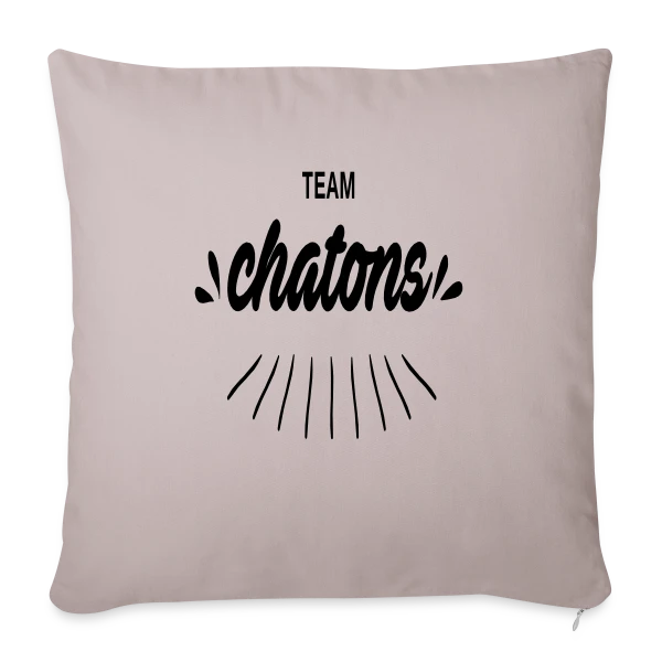 Team Chatons Stylé sur Housse de coussin décorative 45 x 45 cm