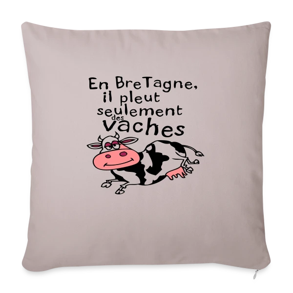 Bretagne Pluie Vaches sur Housse de coussin décorative 45 x 45 cm