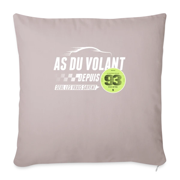 L'As du Volant du 93 sur Housse de coussin décorative 45 x 45 cm